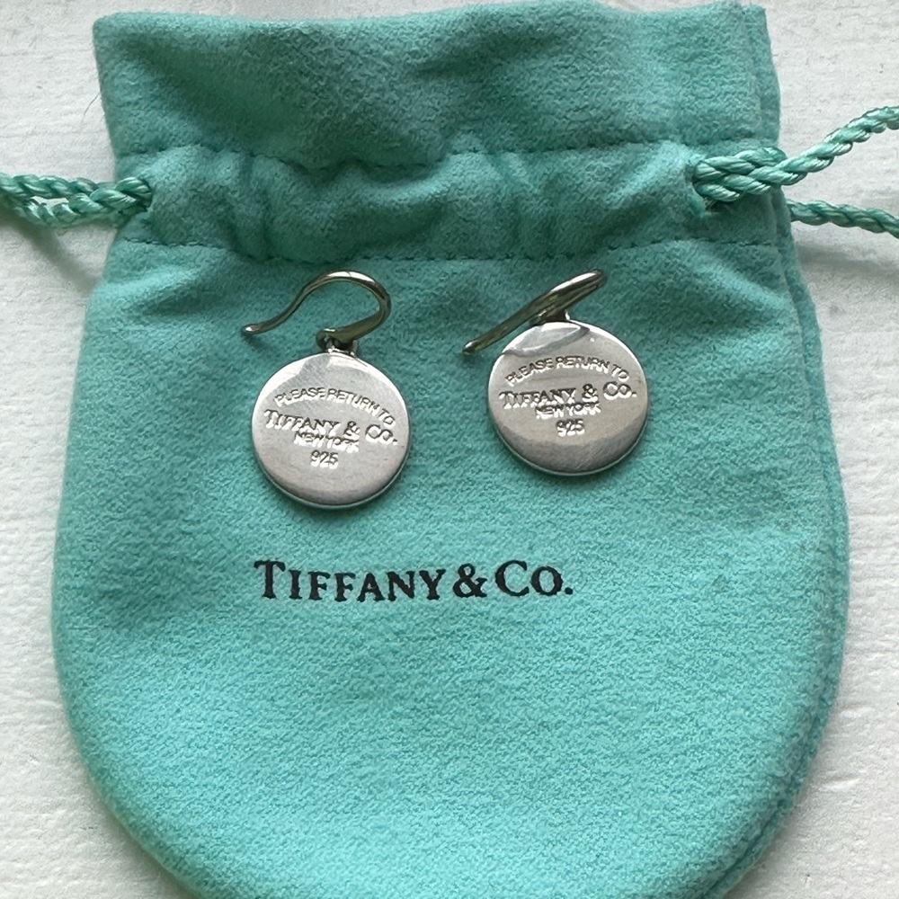 Sterling Silver Return to Tiffany drop earrings